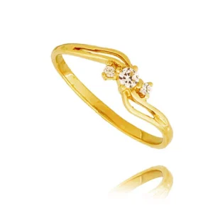 Elegancki pierścionek ze złota o ponadczasowym charakterze.