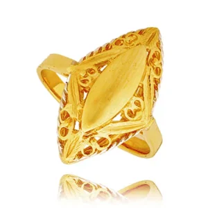 Złoty pierścionek stworzony z myślą o codziennym komforcie.