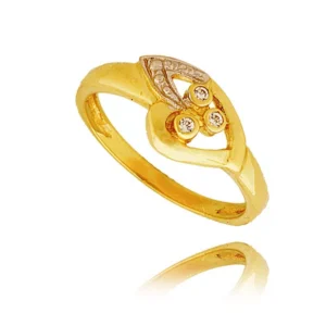 Elegancki pierścionek ze złota o ponadczasowym charakterze.