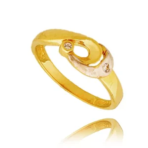 Złoty pierścionek stworzony z myślą o codziennym komforcie.