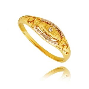 Złoty pierścionek stworzony z myślą o codziennym komforcie.