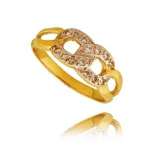 Ponadczasowy pierścionek o luksusowym wyglądzie.