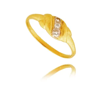 Elegancki pierścionek ze złota o ponadczasowym charakterze.