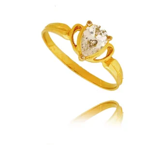 Delikatny pierścionek wykonany z wysokiej jakości złota.