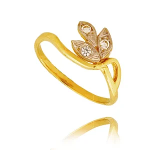 Elegancki pierścionek ze złota o ponadczasowym charakterze.