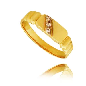 Elegancki pierścionek ze złota o ponadczasowym charakterze.