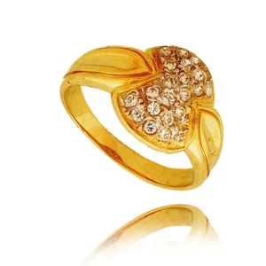 Delikatny pierścionek wykonany z wysokiej jakości złota.