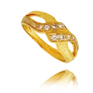 Elegancki pierścionek ze złota o ponadczasowym charakterze.