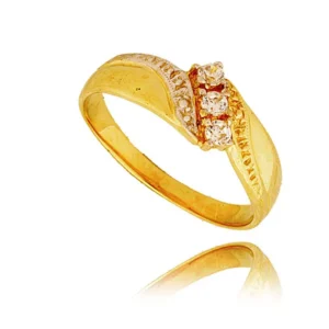 Elegancki pierścionek ze złota o ponadczasowym charakterze.