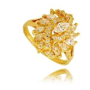 Elegancki pierścionek ze złota o ponadczasowym charakterze.