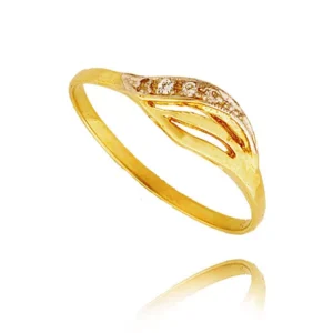 Elegancki pierścionek ze złota o ponadczasowym charakterze.