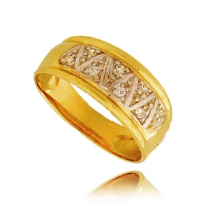 Elegancki pierścionek ze złota o ponadczasowym charakterze.