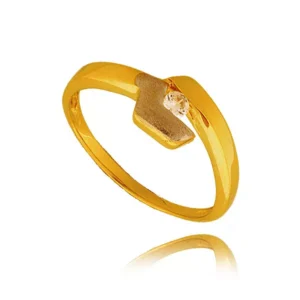 Złoty pierścionek stworzony z myślą o codziennym komforcie.