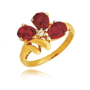 Delikatny pierścionek wykonany z wysokiej jakości złota.