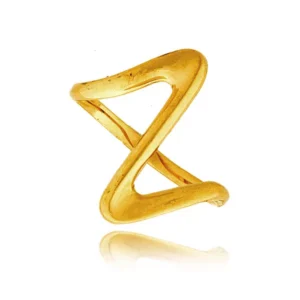 Delikatny pierścionek wykonany z wysokiej jakości złota.