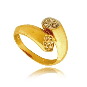 Delikatny pierścionek wykonany z wysokiej jakości złota.