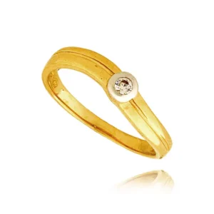 Złoty pierścionek stworzony z myślą o codziennym komforcie.