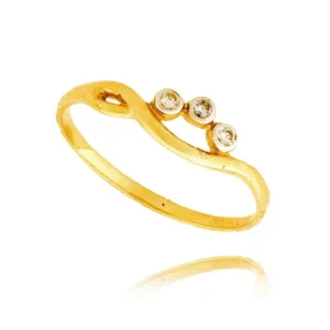 Elegancki pierścionek ze złota o ponadczasowym charakterze.