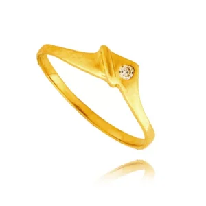 Elegancki pierścionek ze złota o ponadczasowym charakterze.