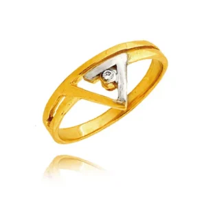 Elegancki pierścionek ze złota o ponadczasowym charakterze.