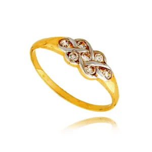 Elegancki pierścionek ze złota o ponadczasowym charakterze.