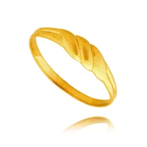 Złoty pierścionek stworzony z myślą o codziennym komforcie.