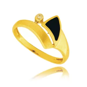 Złoty pierścionek stworzony z myślą o codziennym komforcie.
