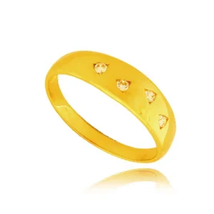 Elegancki pierścionek ze złota o ponadczasowym charakterze.