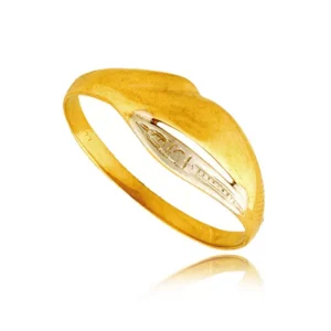 Elegancki pierścionek ze złota o ponadczasowym charakterze.