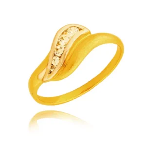 Elegancki pierścionek ze złota o ponadczasowym charakterze.