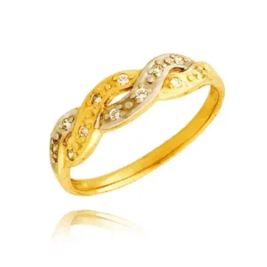 Ponadczasowy pierścionek o luksusowym wyglądzie.