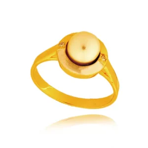 Złoty pierścionek stworzony z myślą o codziennym komforcie.