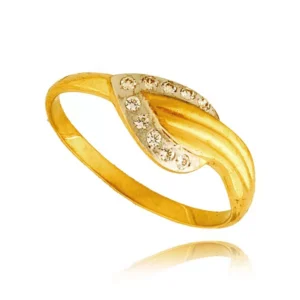 Elegancki pierścionek ze złota o ponadczasowym charakterze.