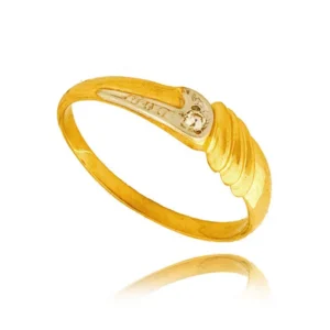 Delikatny pierścionek wykonany z wysokiej jakości złota.