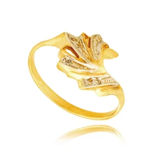 Elegancki pierścionek ze złota o ponadczasowym charakterze.