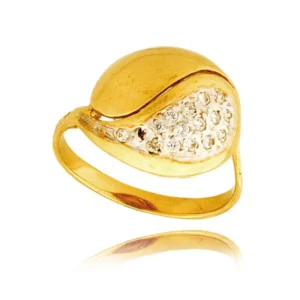 Elegancki pierścionek ze złota o ponadczasowym charakterze.