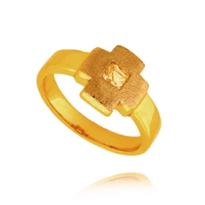 Złoty pierścionek stworzony z myślą o codziennym komforcie.