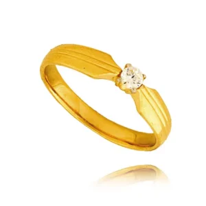 Delikatny pierścionek wykonany z wysokiej jakości złota.