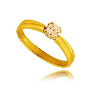 Złoty pierścionek stworzony z myślą o codziennym komforcie.