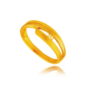 Złoty pierścionek stworzony z myślą o codziennym komforcie.