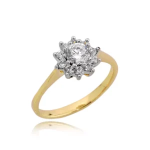 Elegancki pierścionek ze złota o ponadczasowym charakterze.