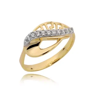 Elegancki pierścionek ze złota o ponadczasowym charakterze.