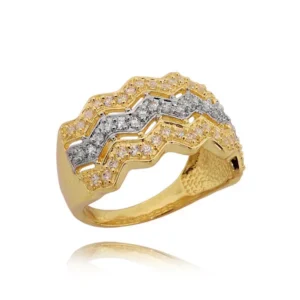 Elegancki pierścionek ze złota o ponadczasowym charakterze.