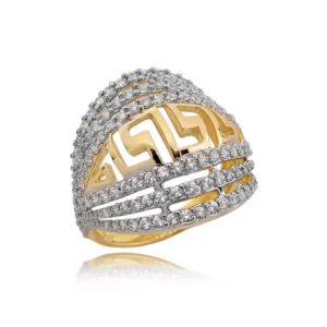 Ponadczasowy pierścionek o luksusowym wyglądzie.