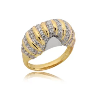 Delikatny pierścionek wykonany z wysokiej jakości złota.