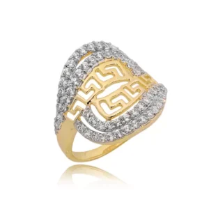 Delikatny pierścionek wykonany z wysokiej jakości złota.