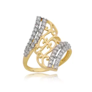 Elegancki pierścionek ze złota o ponadczasowym charakterze.