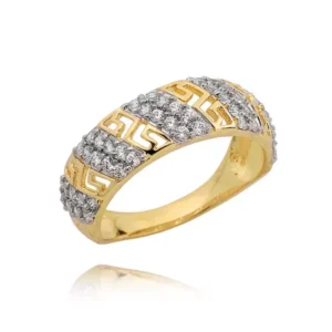 Elegancki pierścionek ze złota o ponadczasowym charakterze.