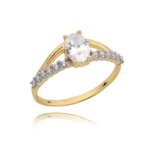 Klasyczny pierścionek idealny na każdą okazję.