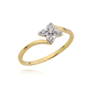 Elegancki pierścionek ze złota o ponadczasowym charakterze.